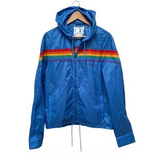 Vintage OP Rainbow Windbreaker Size M